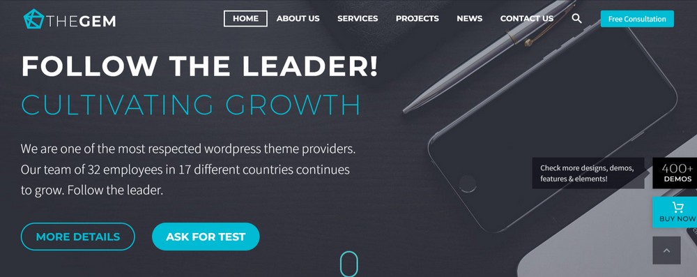 The 23 Best Logistics and Transport WordPress Themes (Free and Paid) Best transportation WordPress theme - TheGem