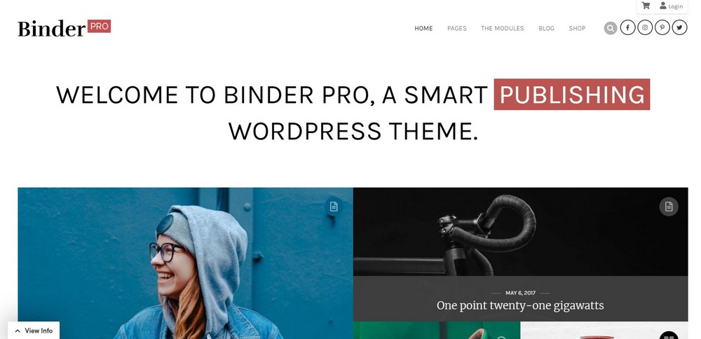 26 Best Bookstore WordPress Themes for Selling Books Binder Pro WordPress books theme