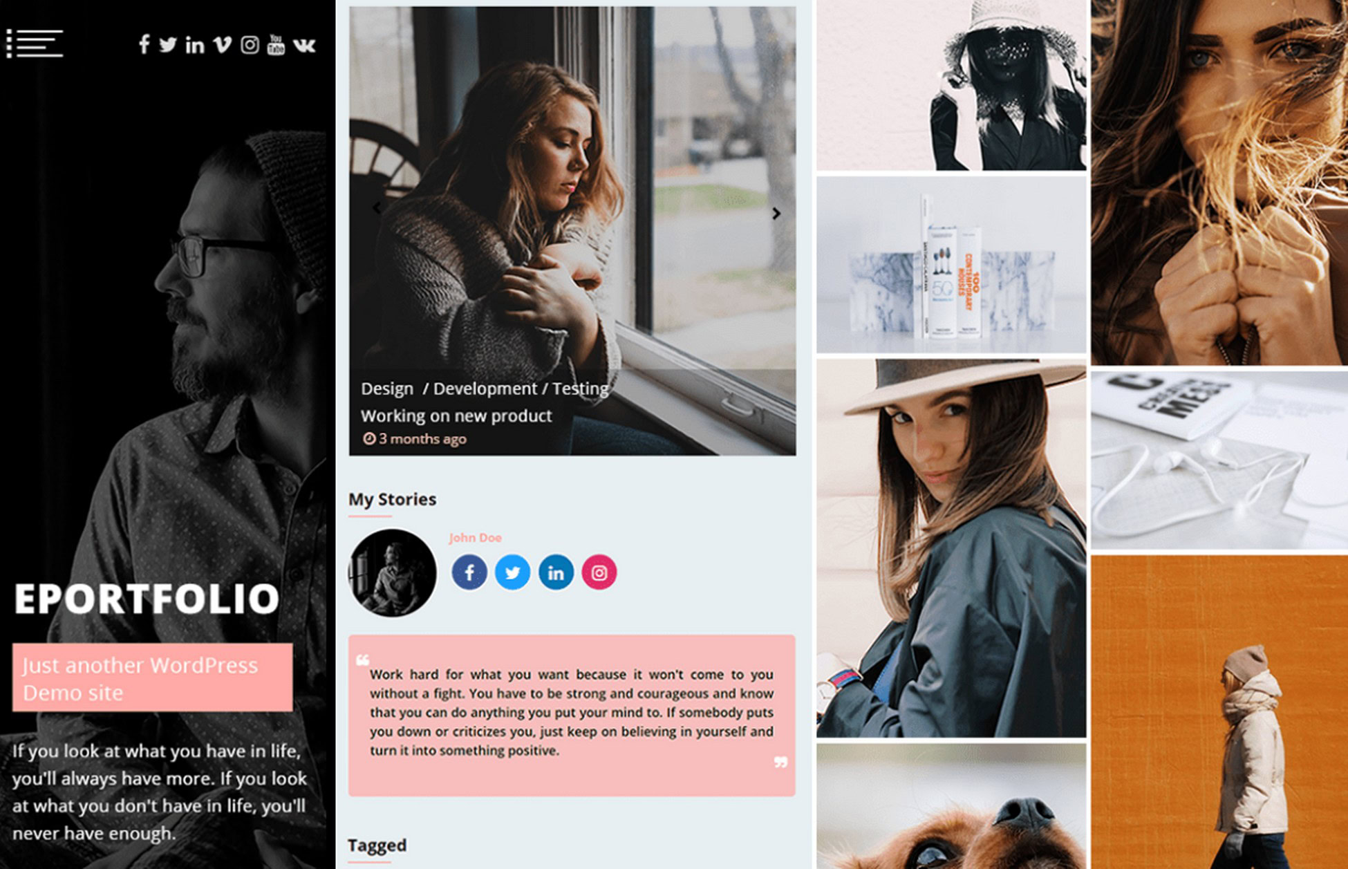 Elevate Your Brand: 28 Proven Digital Agency WordPress Themes eportfolio theme screenshot
