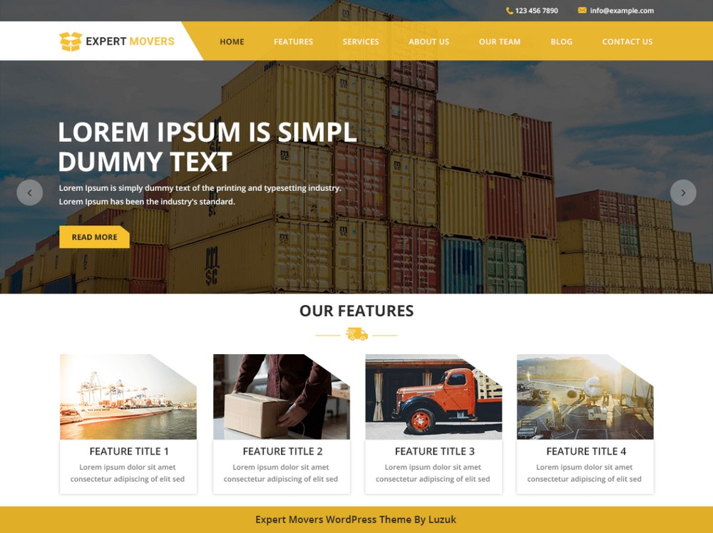 The 23 Best Logistics and Transport WordPress Themes (Free and Paid) Expert movers transportation WordPress theme