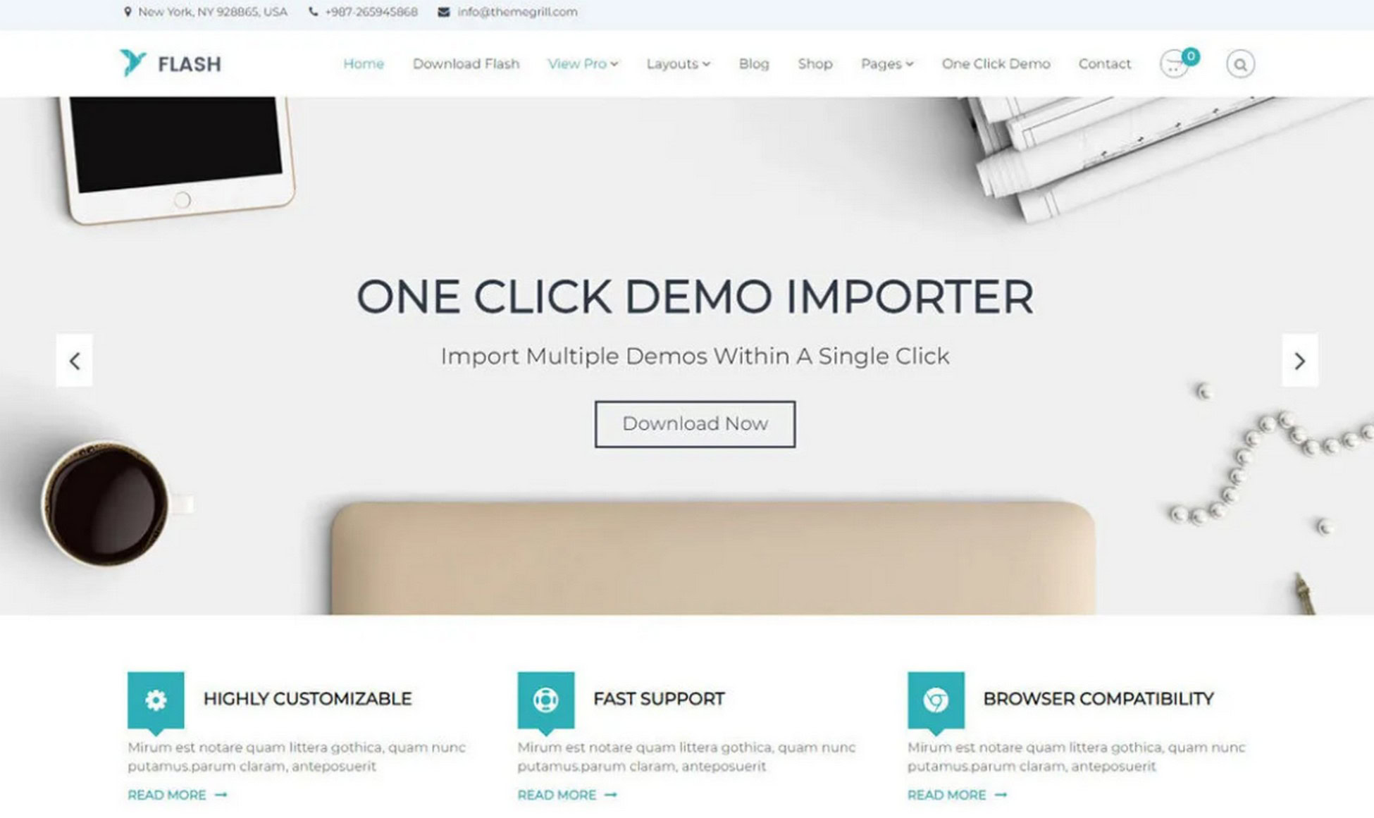Elevate Your Brand: 28 Proven Digital Agency WordPress Themes flash theme screenshot
