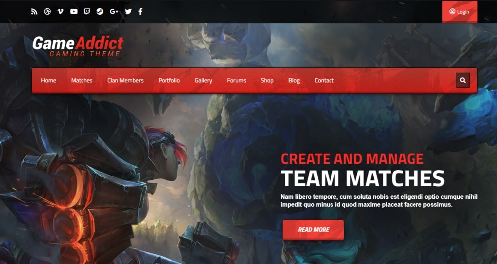 25 Best WordPress Gaming Themes - Free and Premium Options Game Addict WordPress theme