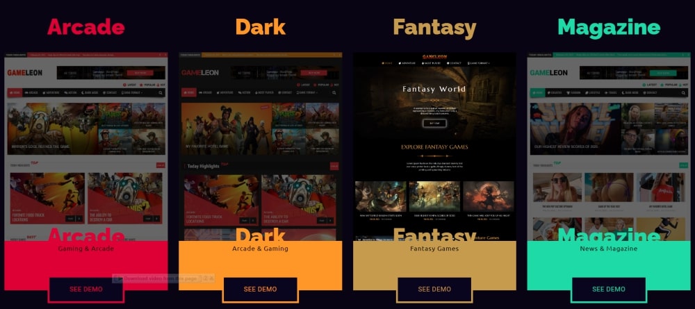 25 Best WordPress Gaming Themes - Free and Premium Options Gameleon WordPress theme