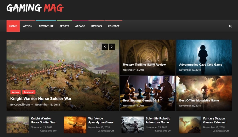 25 Best WordPress Gaming Themes - Free and Premium Options Gaming Mag WordPress theme