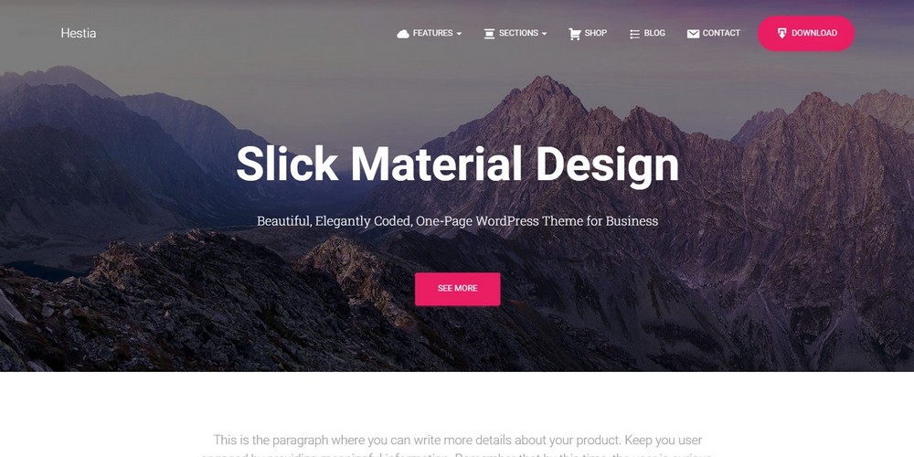 26 Best Bookstore WordPress Themes for Selling Books Hestia pro WordPress theme