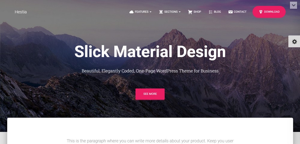15 of the Best WordPress Newsletter Themes (Most Are Free) Hestia website demo