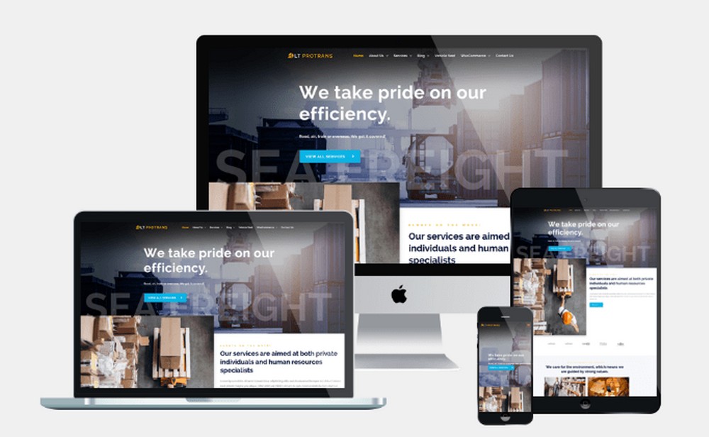 The 23 Best Logistics and Transport WordPress Themes (Free and Paid) LT Protrans WordPress theme