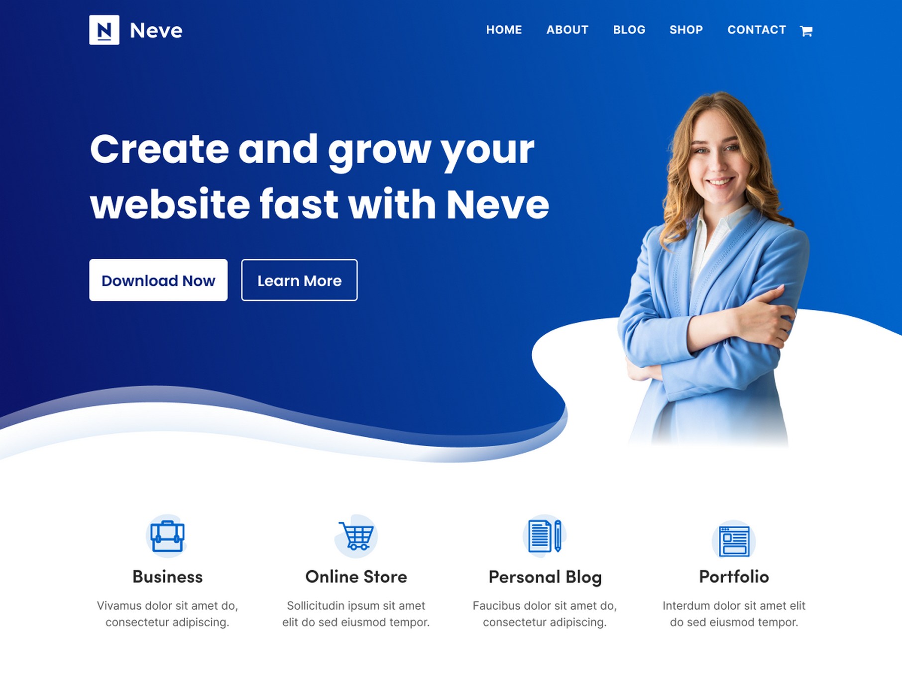 Elevate Your Brand: 28 Proven Digital Agency WordPress Themes neve theme template