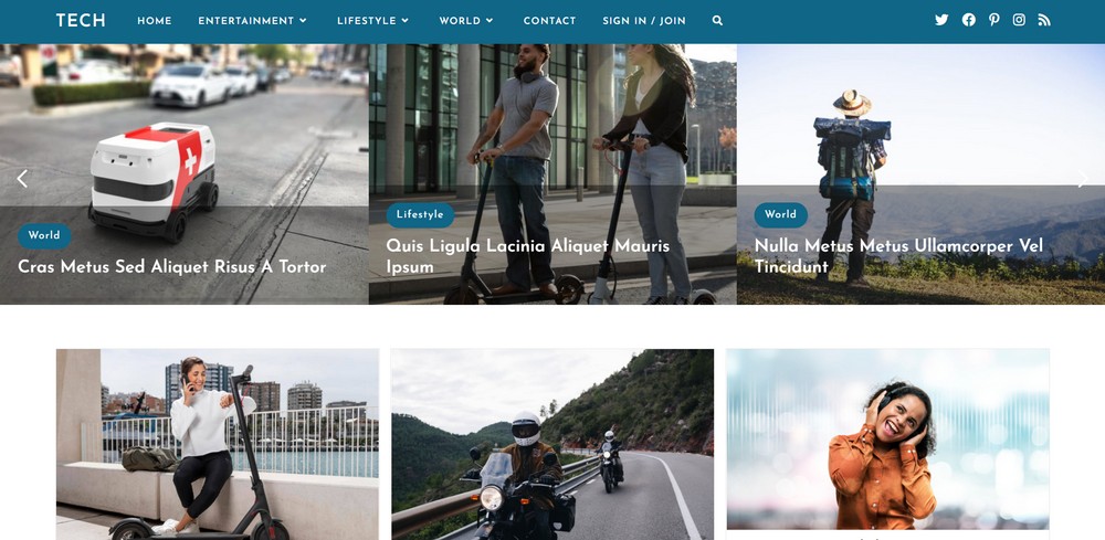 15 of the Best WordPress Newsletter Themes (Most Are Free) OceanWP newsletter demo