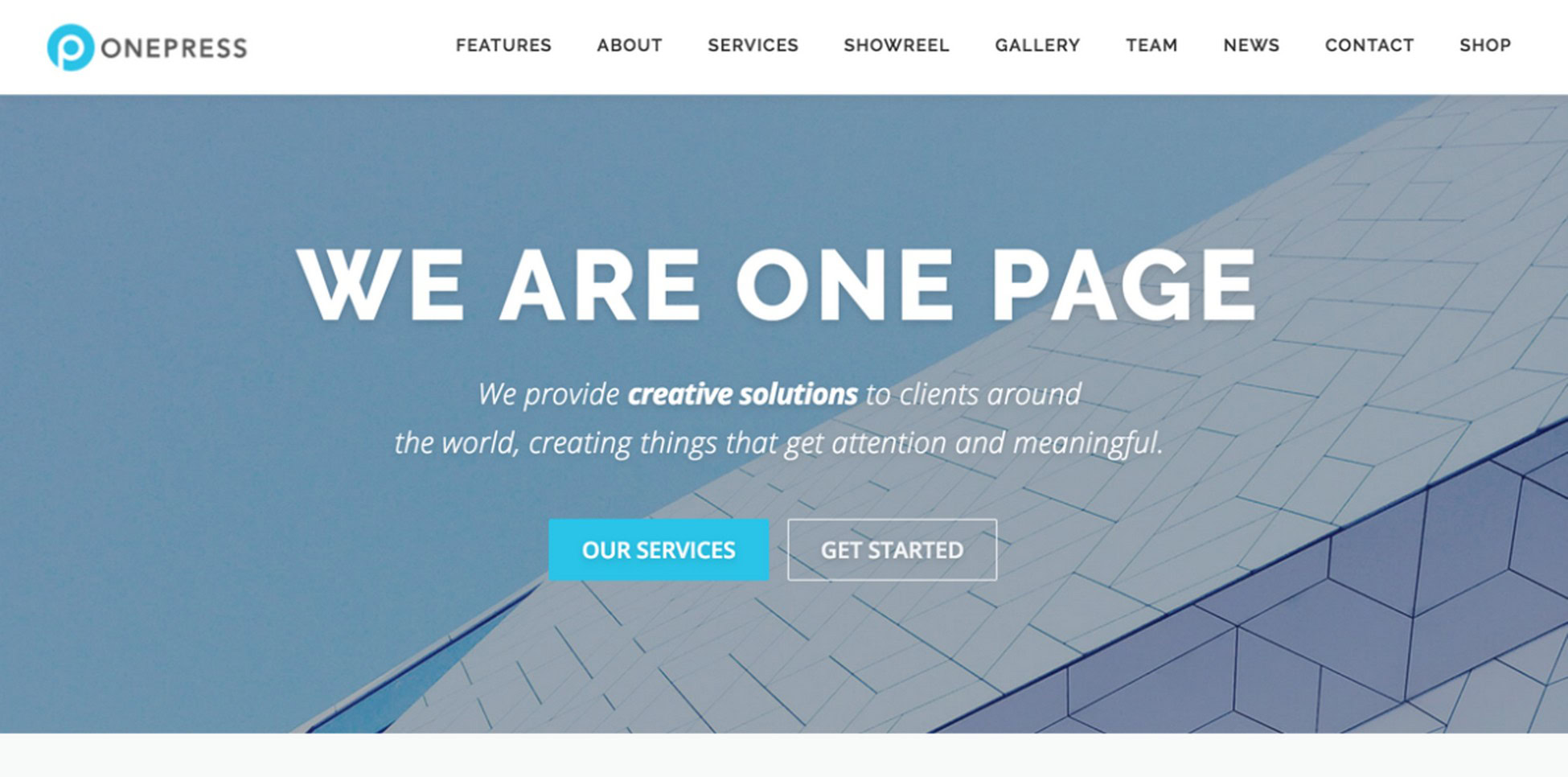 Elevate Your Brand: 28 Proven Digital Agency WordPress Themes onepress theme screenshot