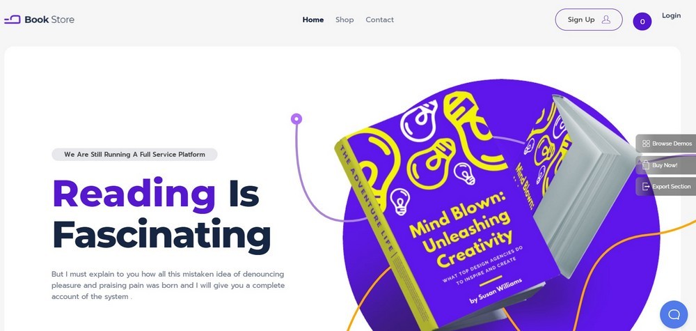 26 Best Bookstore WordPress Themes for Selling Books Phlox pro theme