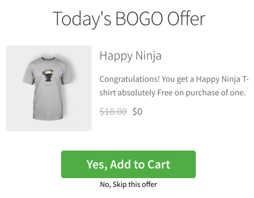 Use WooCommerce Bogo Coupons To Drive More Sales + Plugins To Help Bogo offer example