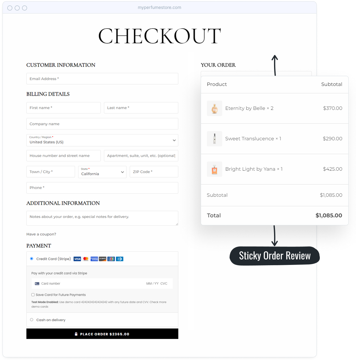 Introducing Astra 3.9: Create the Ultimate Shopping Experience Sticky order review at checkout