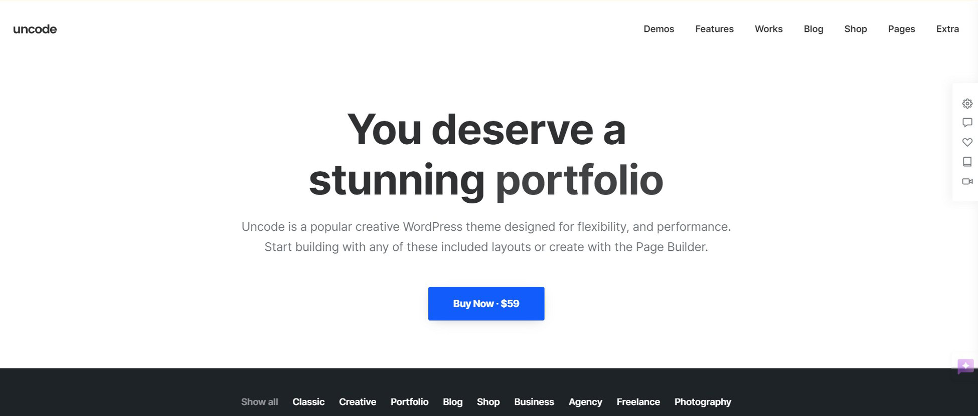 Elevate Your Brand: 28 Proven Digital Agency WordPress Themes uncode theme screenshot