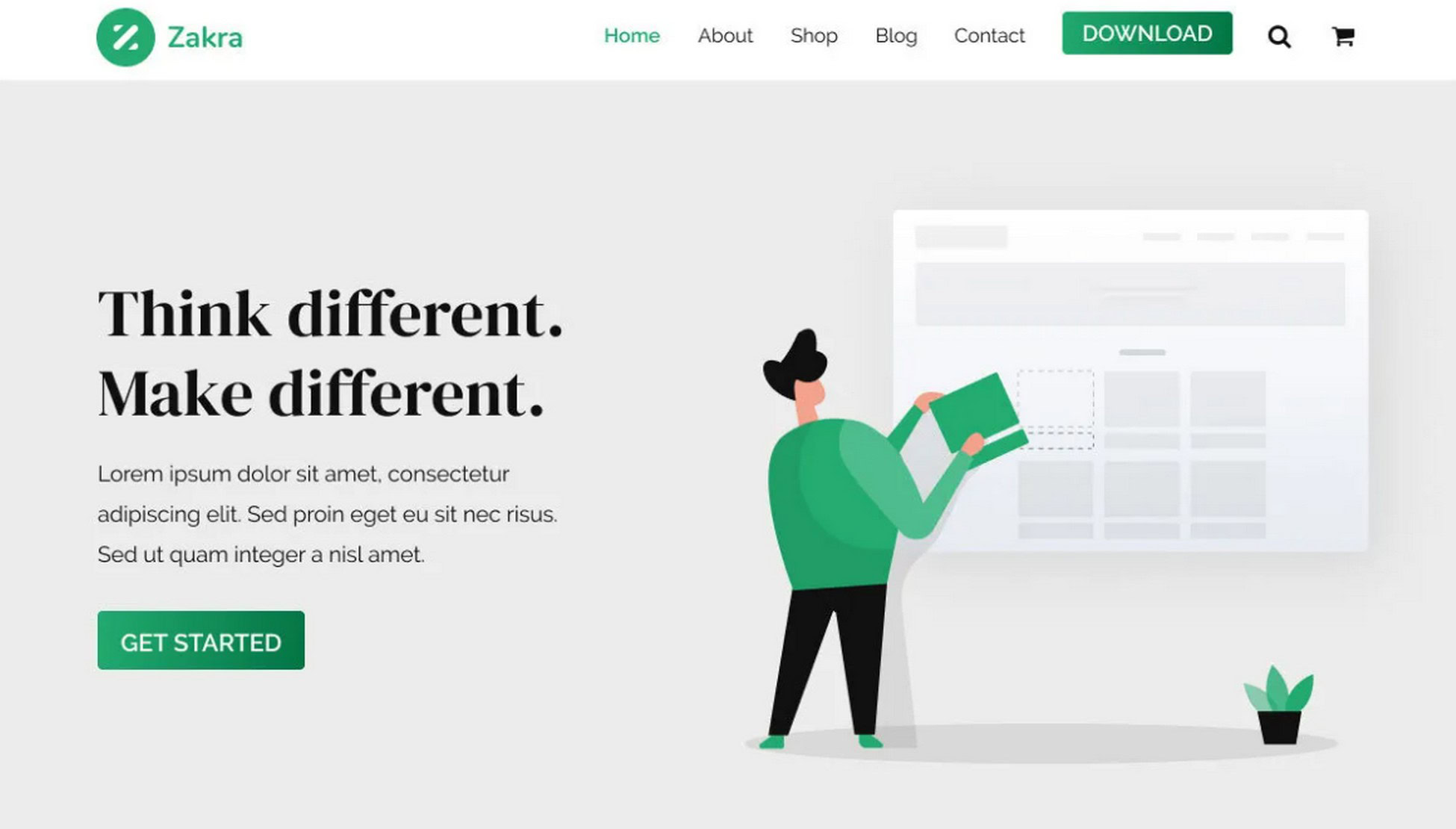 Elevate Your Brand: 28 Proven Digital Agency WordPress Themes zakra theme screenshot