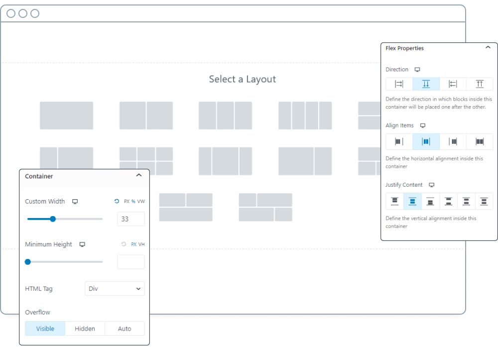 Announcing Spectra 2.0: The visual page builder for ultra fast websites Spectra Flexbox container
