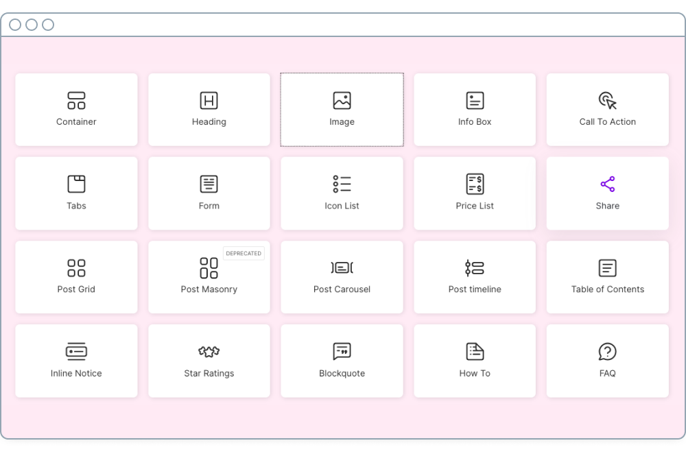 Announcing Spectra 2.0: The visual page builder for ultra fast websites Spectra available blocks