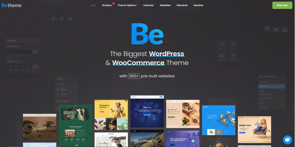 Best Kindergarten WordPress Themes: For Preschools, Nursery and Daycare Services Betheme WordPress theme website home page