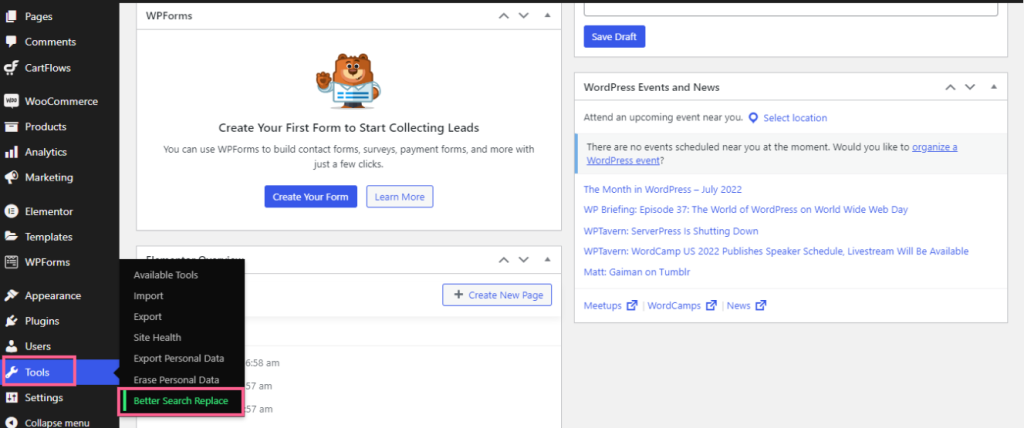 Mixed Content better-search-and-replace