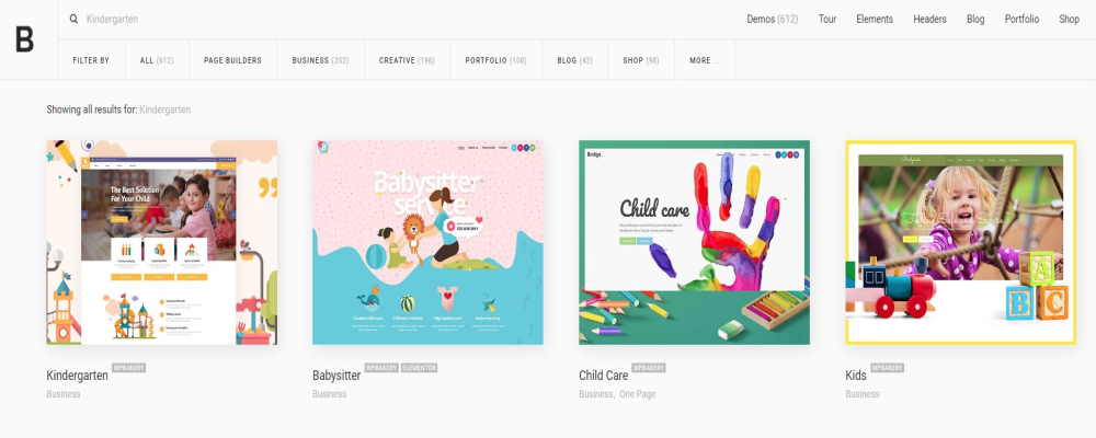 Best Kindergarten WordPress Themes: For Preschools, Nursery and Daycare Services Bridge WordPress theme kindergarten demo sites list