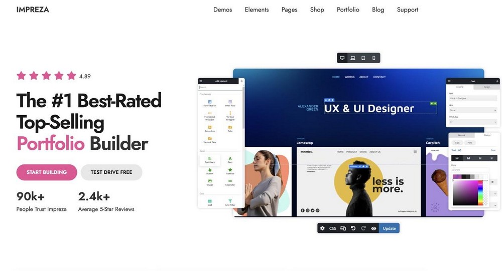 21 Most Customizable WordPress Themes: Hard To Believe Most Are Free Impreza WordPress theme
