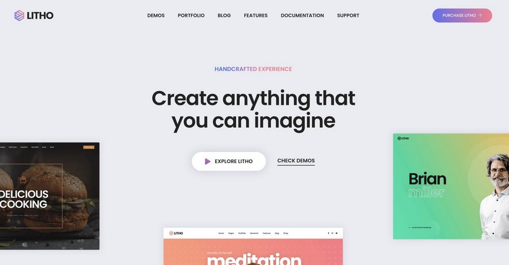 21 Most Customizable WordPress Themes: Hard To Believe Most Are Free Litho WordPress theme