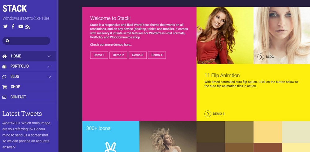 10 Best Metro WordPress Themes Compared (Free and Premium) stack metro wordpress themes