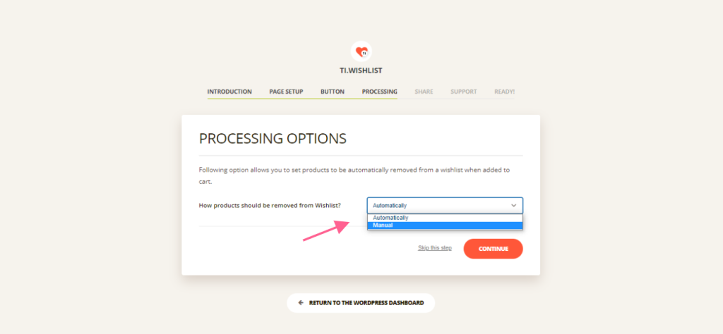 Add a Wishlist button to Your WooCommerce Website wishlist-processing