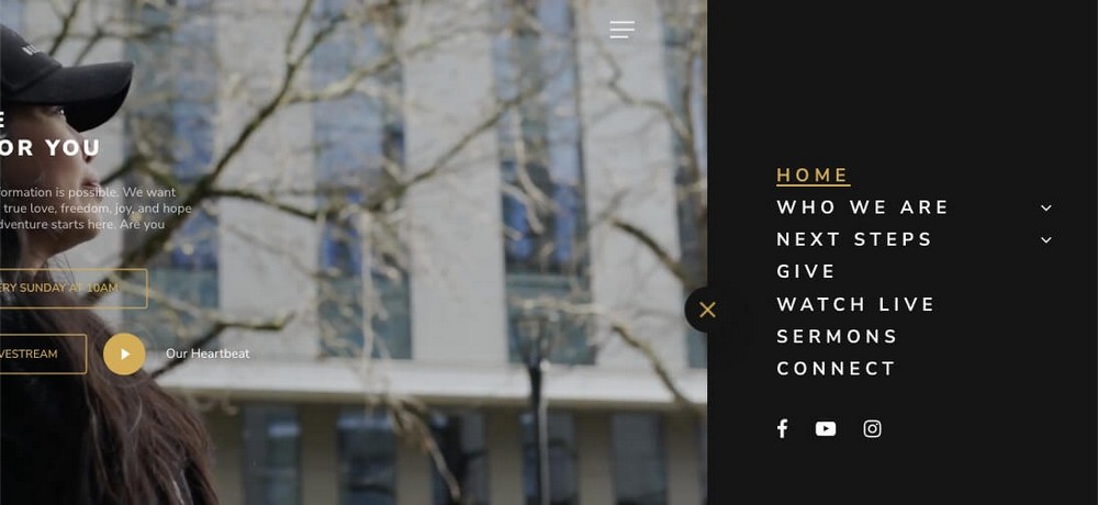 How To Build a Church Website With WordPress Using Free Tools A seattle church sidebar