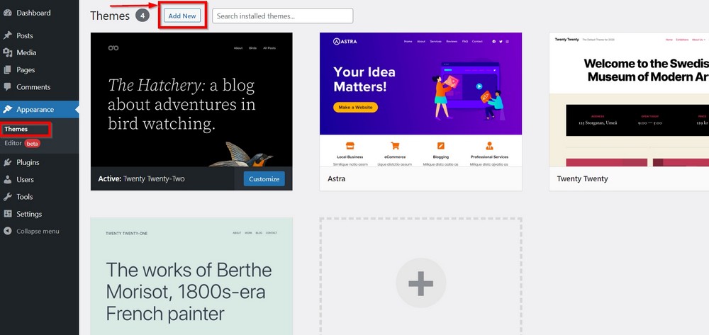 How To Start a Jewelry Business Online (Step by Step Guide) add a new theme on your wordpress site