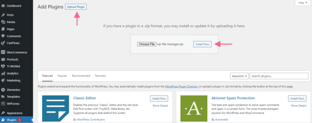 How to Create a Multisite Network and Use Astra Child Theme On It ast-file-manager-plugin