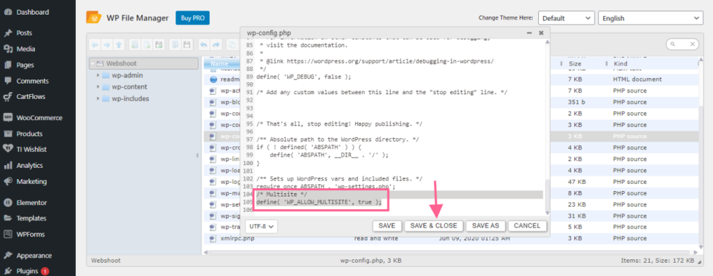 How to Create a Multisite Network and Use Astra Child Theme On It ast-plugin-file-manager-code-editor