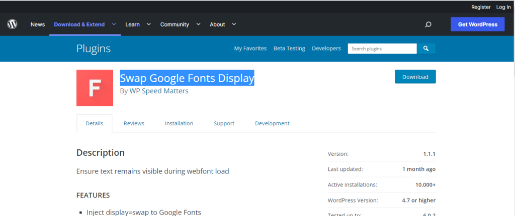 Fix the "Ensure Text Remains Visible During Web Font Load" Error In Astra ast-swap-google-fonts
