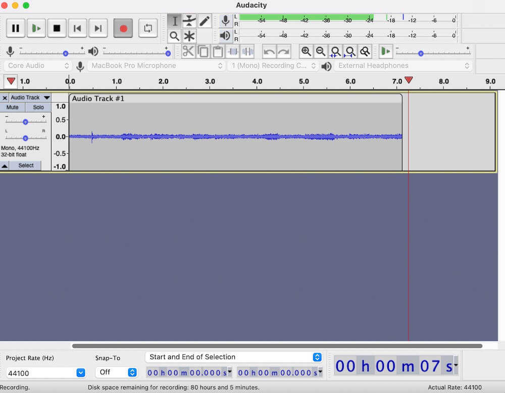 How To Make a Podcast Website With WordPress Audacity recording