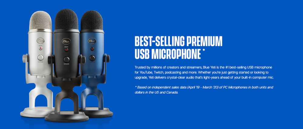 How To Make a Podcast Website With WordPress Blue Yeti microphone
