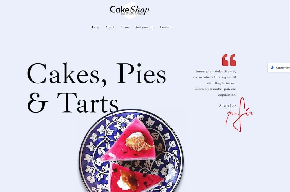 How To Start an Online Bakery Website – Complete 7 Step Walkthrough Cake Shop Starter Template