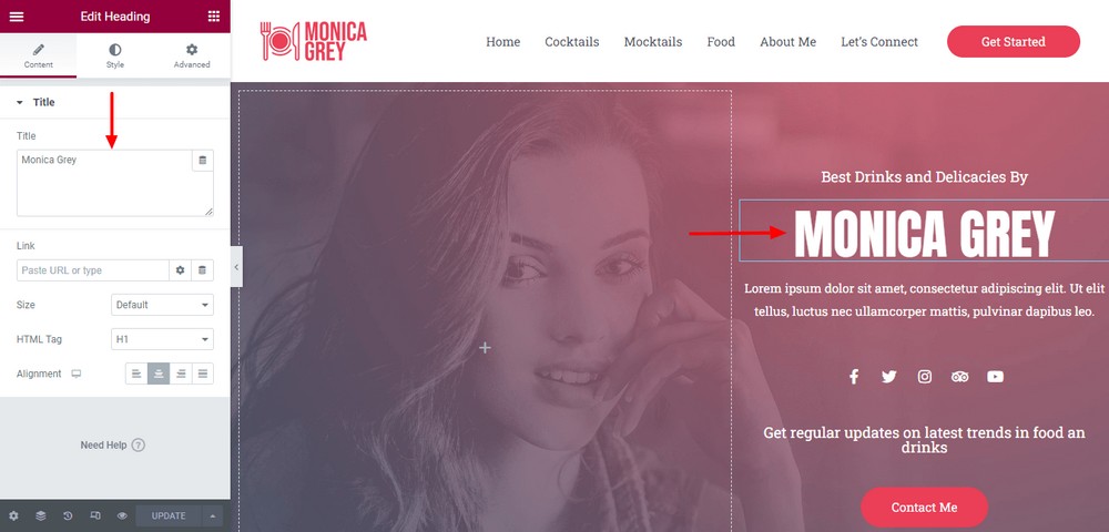 How To Create a Recipe Website in Under an Hour Change website owner name