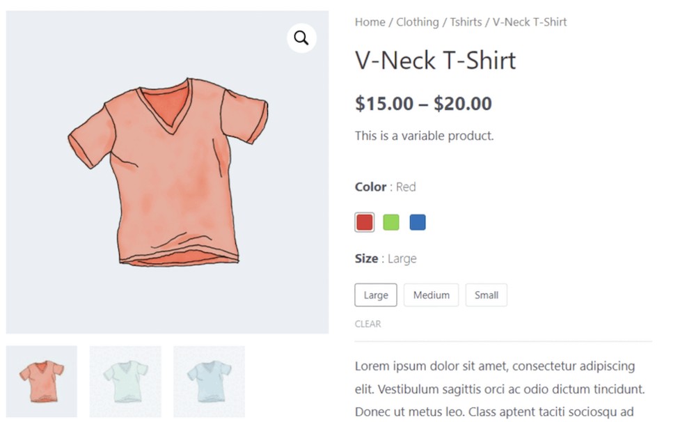 Elementor + WooCommerce: How To Build an Amazing eCommerce Website Color Variation Swatches