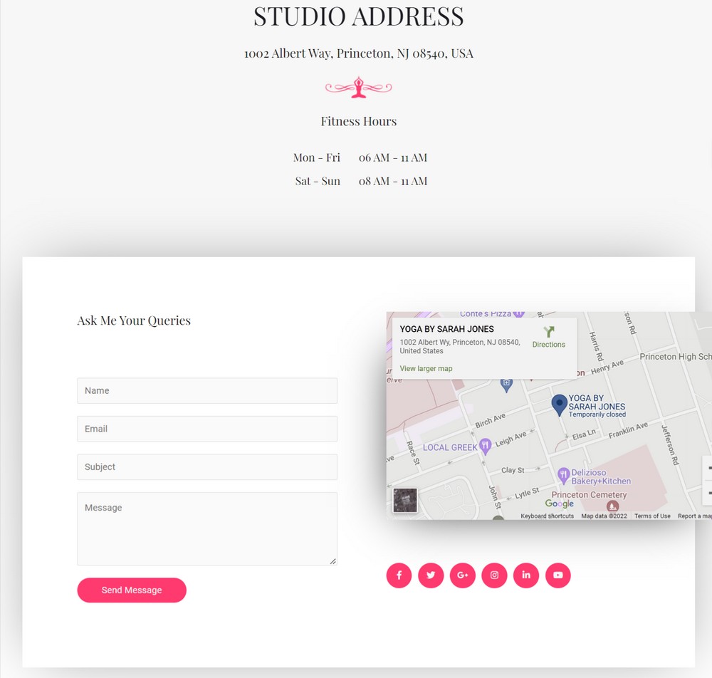 How To Create a Gym / Fitness Website (Step by Step Guide) Contact forms, contact details