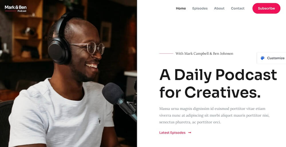 How To Make a Podcast Website With WordPress Creative Podcaster Starter Template