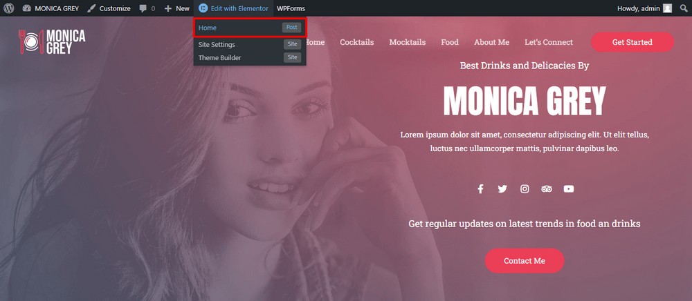 How To Create a Recipe Website in Under an Hour Edit home page