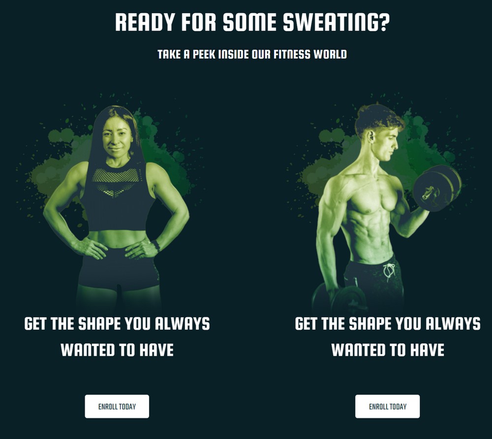 How To Create a Gym / Fitness Website (Step by Step Guide) Enroll option on a gym website