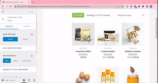 Misc - WooCommerce woocommerce - Misc Options