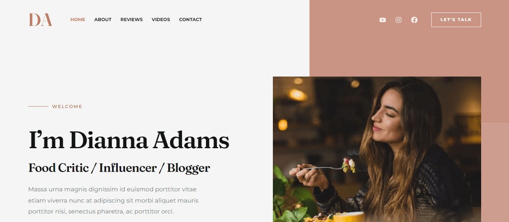 How To Create a Recipe Website in Under an Hour Food blogger influencer template