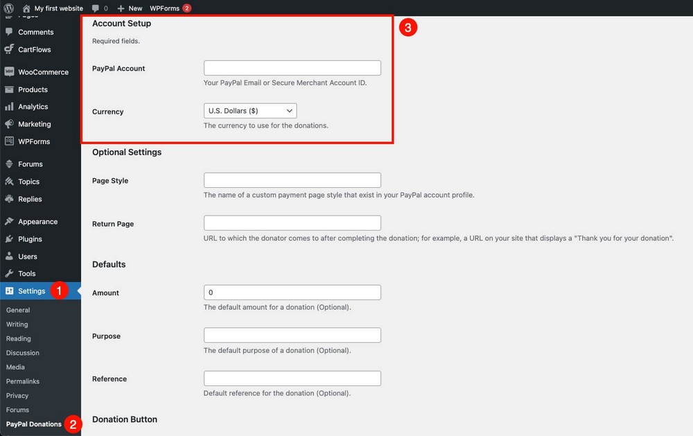 How To Build a Church Website With WordPress Using Free Tools How to configure PayPal Donations plugin