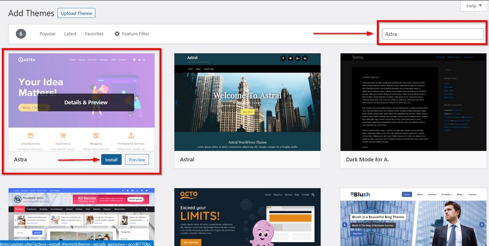 How To Create a Photography Website – Beginner's Guide install astra to create photography portfolio