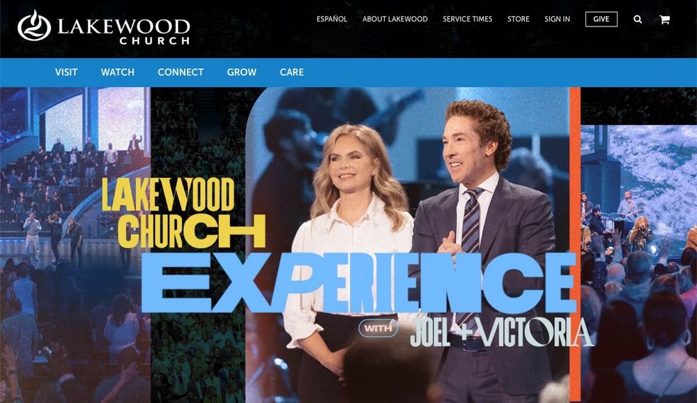 How To Build a Church Website With WordPress Using Free Tools Lakewood Church Home Page
