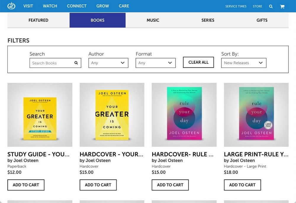 How To Build a Church Website With WordPress Using Free Tools Lakewood church store