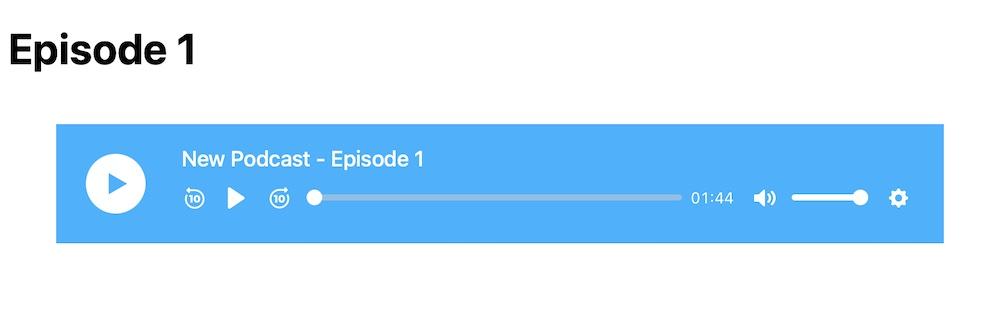 How To Make a Podcast Website With WordPress Podcast episode displayed in Presto Player