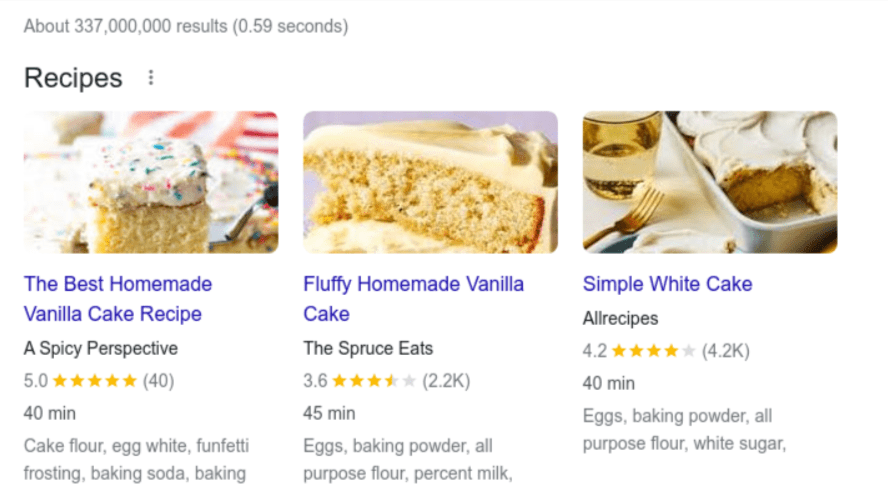 How To Create a Recipe Website in Under an Hour Recipe Featured On Google Search